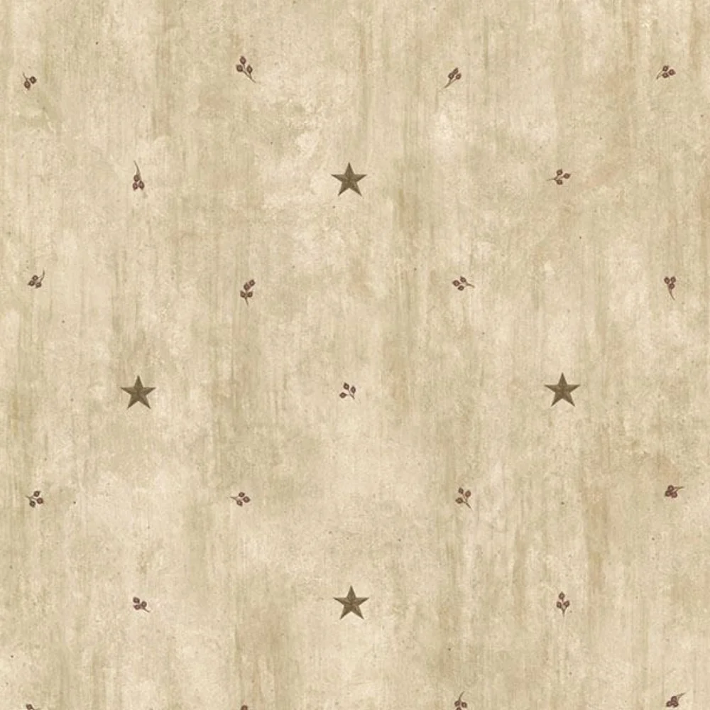 Wallpaper Bryndle Beige Barnstar & Sprigs Country
